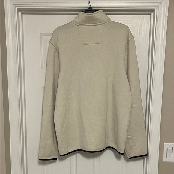 Nautica Men's Beige Zip-Up Sweater - Picture 2 of 4